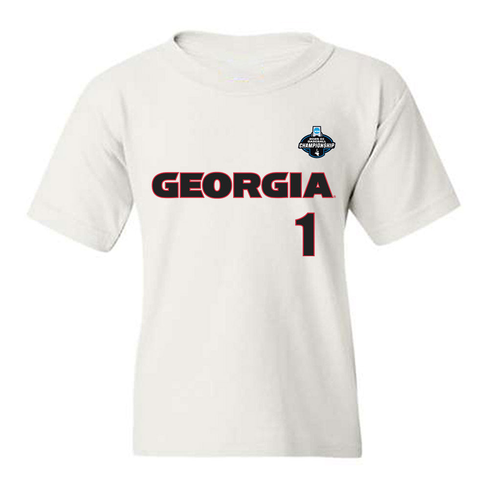 Georgia - NCAA Baseball : Tre Phelps - NCAA® Replica Shersey Youth T-Shirt-0
