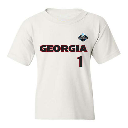 Georgia - NCAA Baseball : Tre Phelps - NCAA® Replica Shersey Youth T-Shirt-0