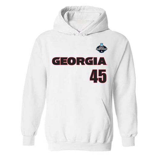 Georgia - NCAA Baseball : Christian Mracna - NCAA® Replica Shersey Hooded Sweatshirt-0