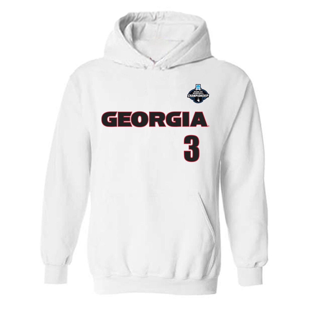 Georgia - NCAA Baseball : Zach Harris - NCAA® Replica Shersey Hooded Sweatshirt-0