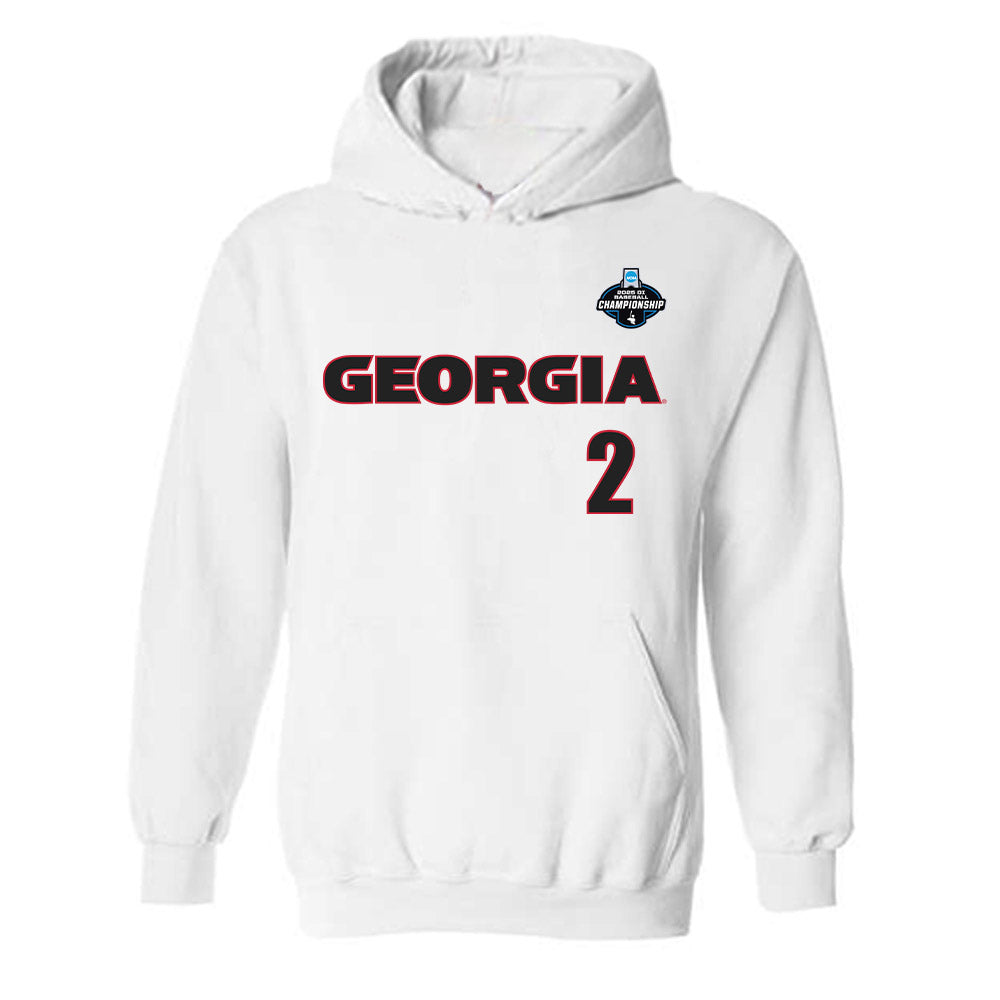 Georgia - NCAA Baseball : Ryan Black - NCAA® Replica Shersey Hooded Sweatshirt-0