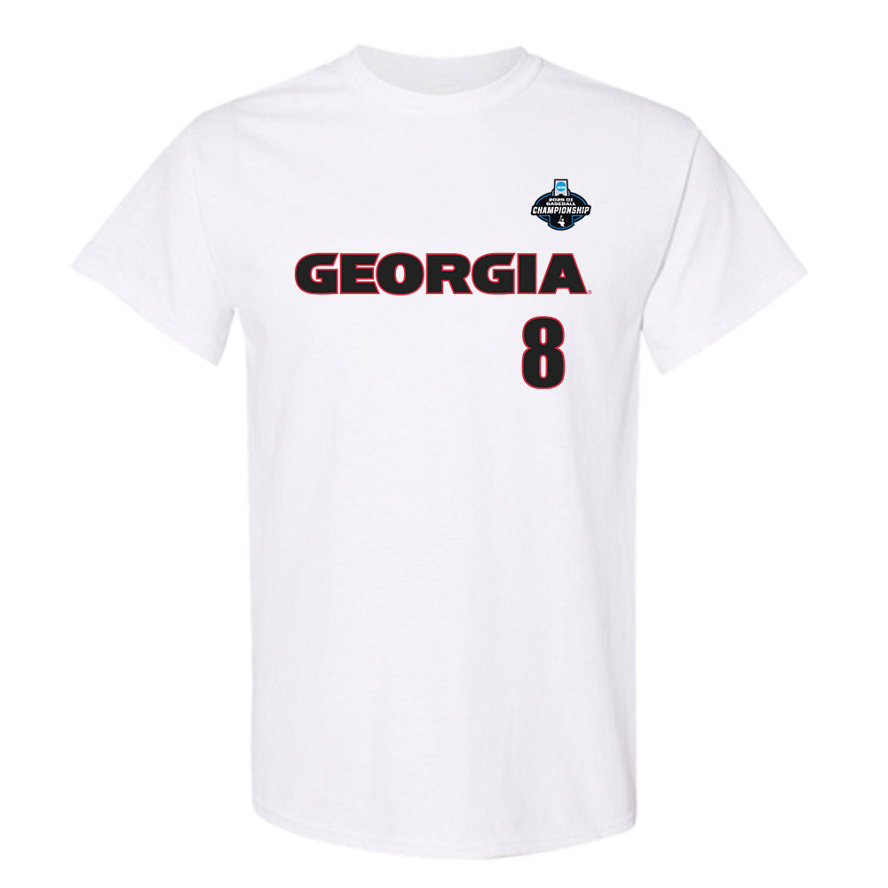Georgia - NCAA Baseball : Rylan Lujo - NCAA® Replica Shersey T-Shirt-0