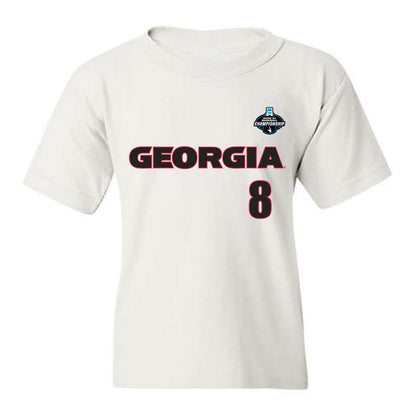 Georgia - NCAA Baseball : Rylan Lujo - NCAA® Replica Shersey Youth T-Shirt-0