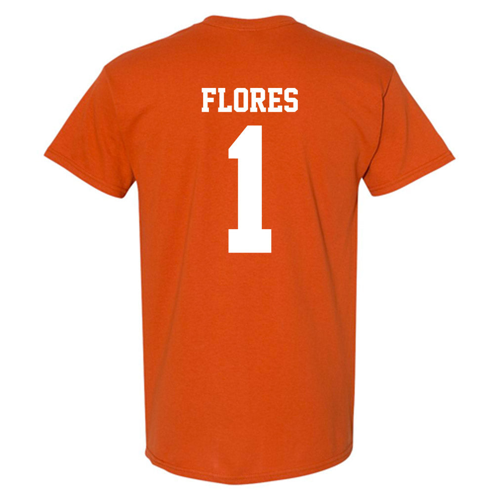 Texas - NCAA Baseball : jalin flores - Replica Shersey T-Shirt-1