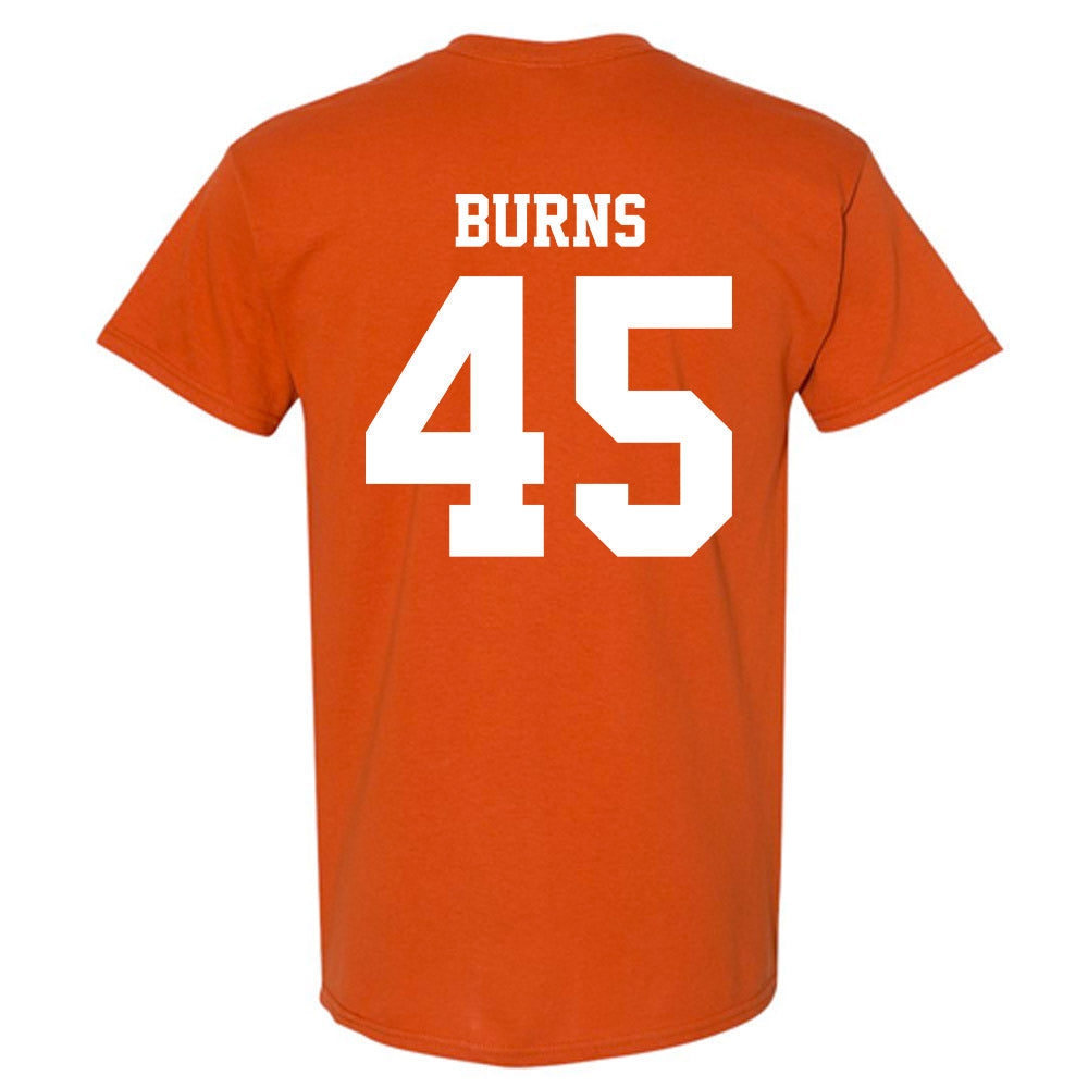 Texas - NCAA Baseball : Thomas Burns - Replica Shersey T-Shirt-1