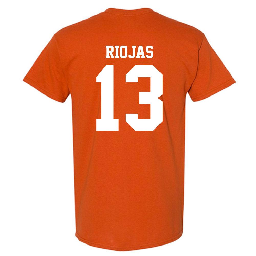 Texas - NCAA Baseball : Ruger Riojas - Replica Shersey T-Shirt-1