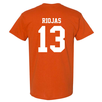 Texas - NCAA Baseball : Ruger Riojas - Replica Shersey T-Shirt-1