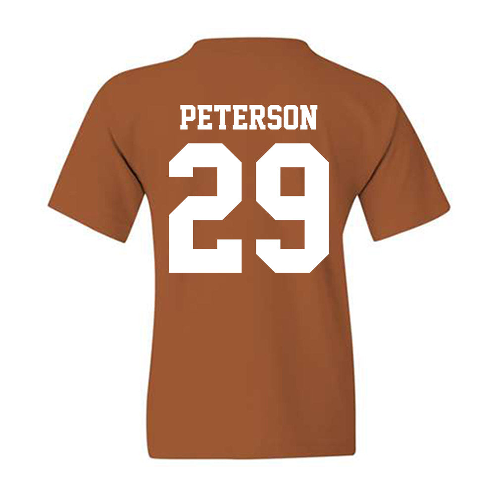 Texas - NCAA Baseball : Blake Peterson - Replica Shersey Youth T-Shirt-1