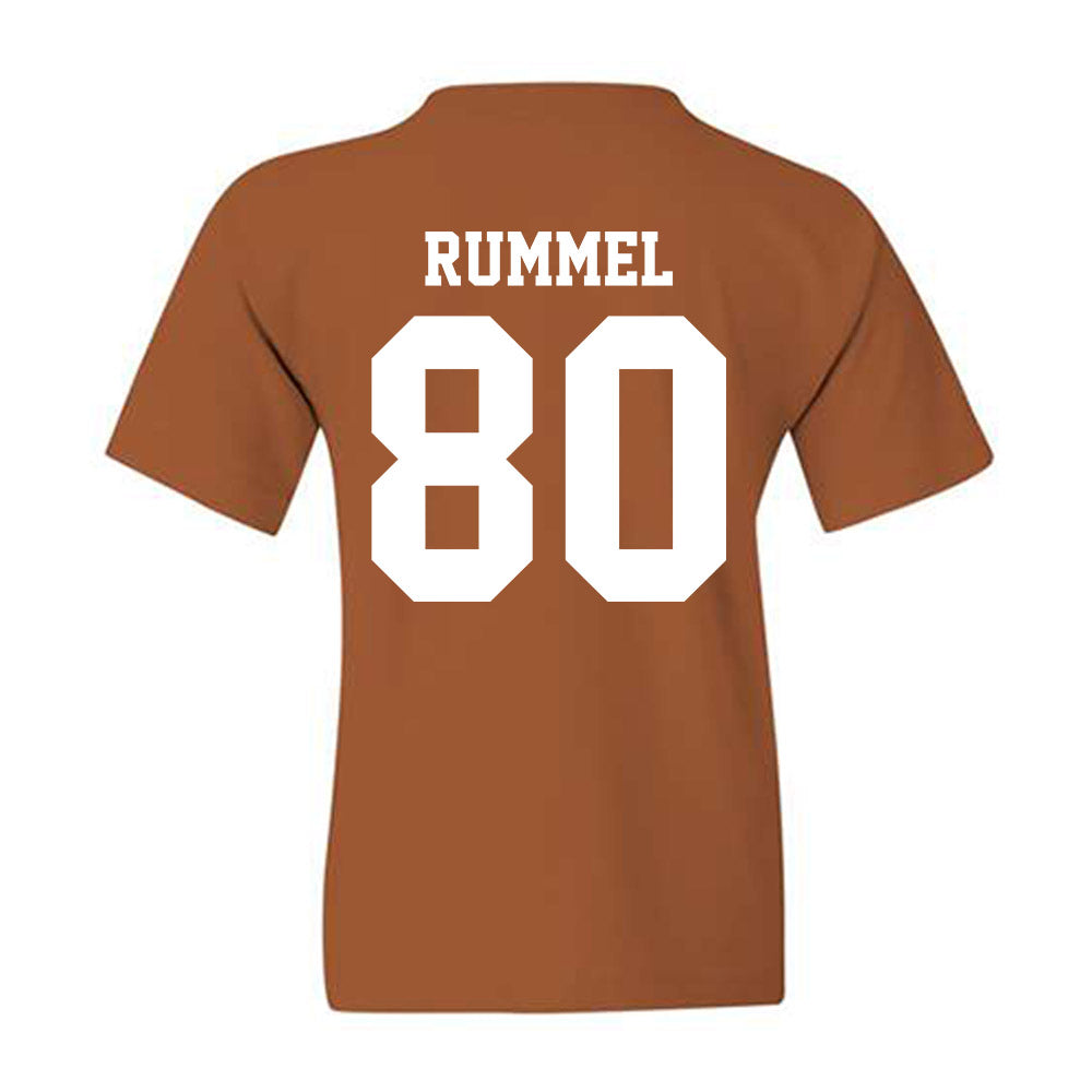 Texas - NCAA Baseball : Cooper Rummel - NCAA® Replica Shersey Youth T-Shirt-1