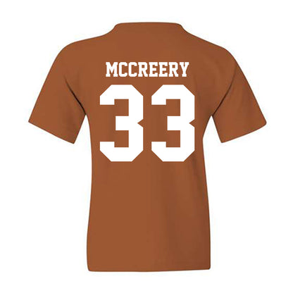 Texas - NCAA Baseball : Connor McCreery - Replica Shersey Youth T-Shirt-1