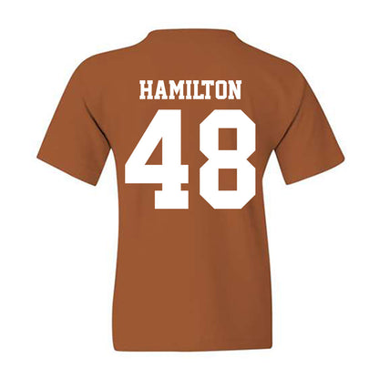 Texas - NCAA Baseball : Hudson Hamilton - Replica Shersey Youth T-Shirt-1