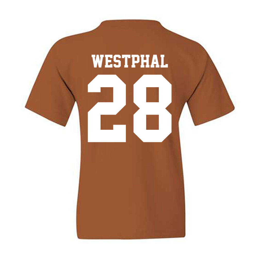 Texas - NCAA Baseball : Grady Westphal - NCAA® Replica Shersey Youth T-Shirt-1