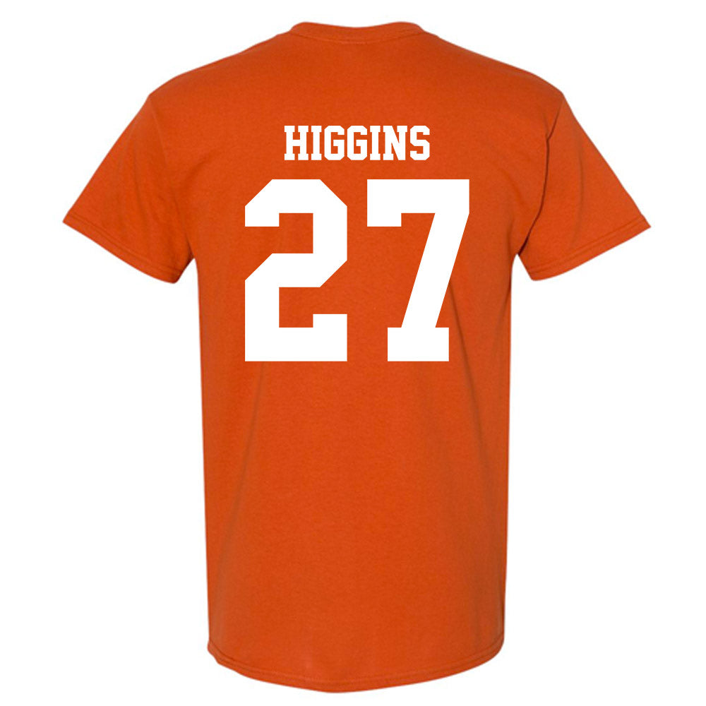 Texas - NCAA Baseball : Cal Higgins - NCAA® Replica Shersey T-Shirt-1