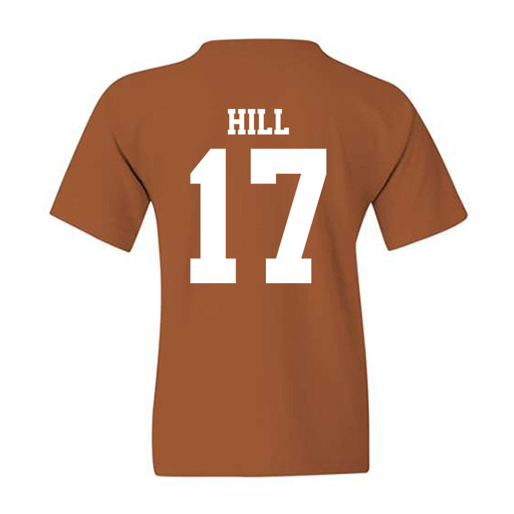 Texas - NCAA Baseball : Will Hill - NCAA® Replica Shersey Youth T-Shirt-1