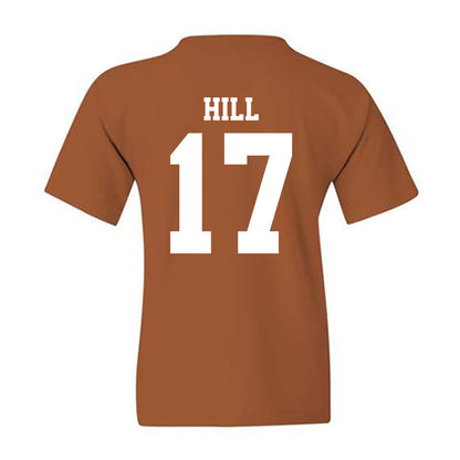 Texas - NCAA Baseball : Will Hill - NCAA® Replica Shersey Youth T-Shirt-1