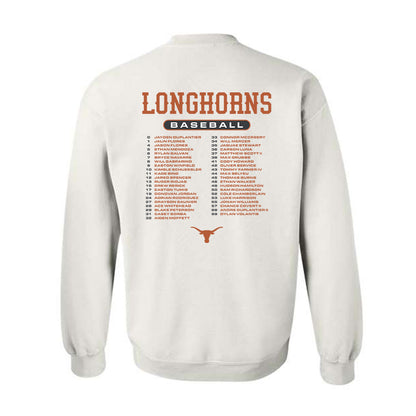 Texas - NCAA Baseball : - Roster Crewneck Sweatshirt-1