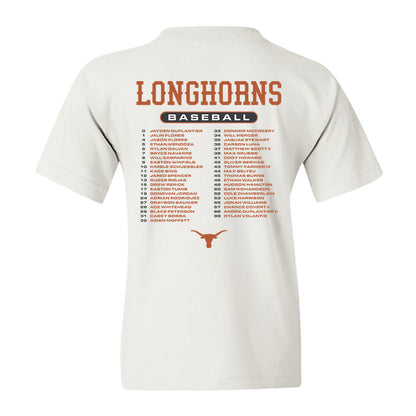 Texas - NCAA Baseball : - Roster Youth T-Shirt-1