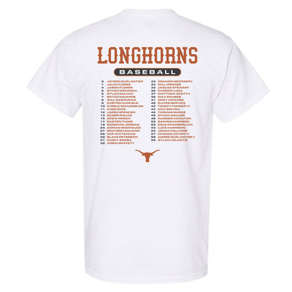 Texas - NCAA Baseball : - Roster T-Shirt-1
