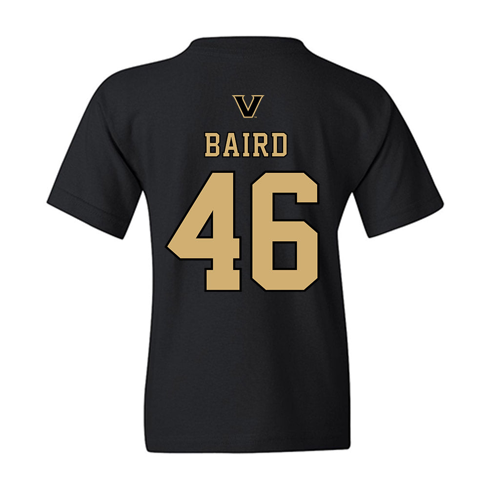 Vanderbilt - NCAA Baseball : Tyler Baird - VandyBoys NCAA® Shersey Youth T-Shirt-1