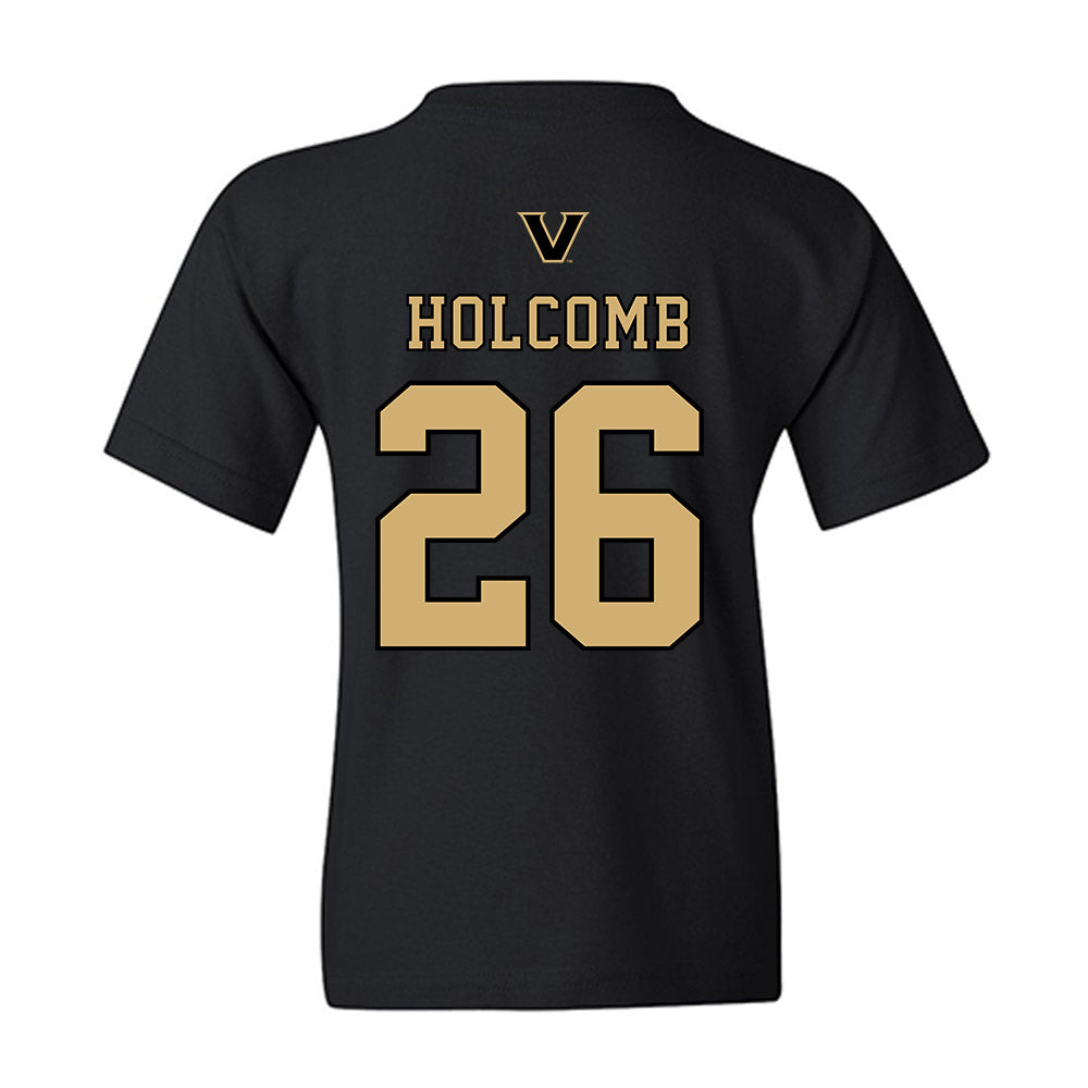 Vanderbilt - NCAA Baseball : Braden Holcomb - VandyBoys NCAA® Shersey Youth T-Shirt-1