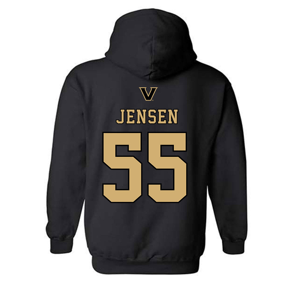 Vanderbilt - NCAA Baseball : Max Jensen - VandyBoys NCAA® Shersey Hooded Sweatshirt-1