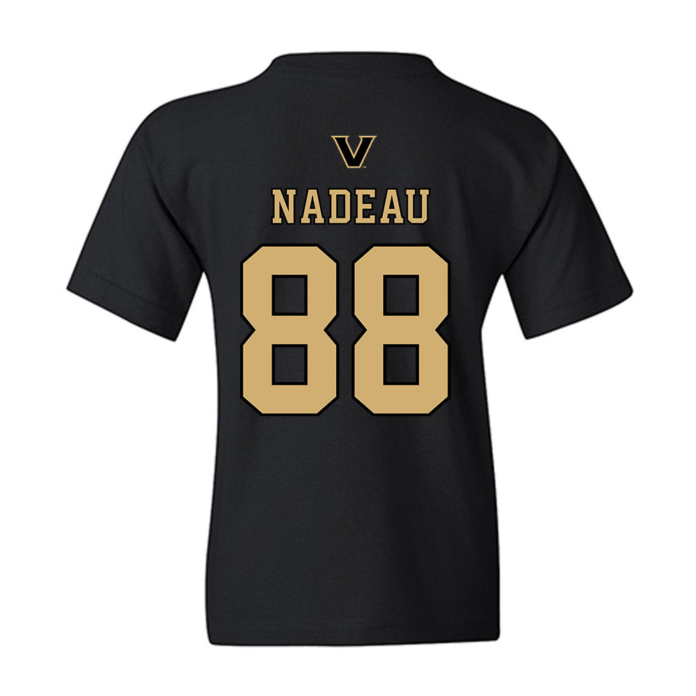 Vanderbilt - NCAA Baseball : Wyatt Nadeau - VandyBoys NCAA® Shersey Youth T-Shirt-1