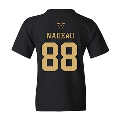 Vanderbilt - NCAA Baseball : Wyatt Nadeau - VandyBoys NCAA® Shersey Youth T-Shirt-1