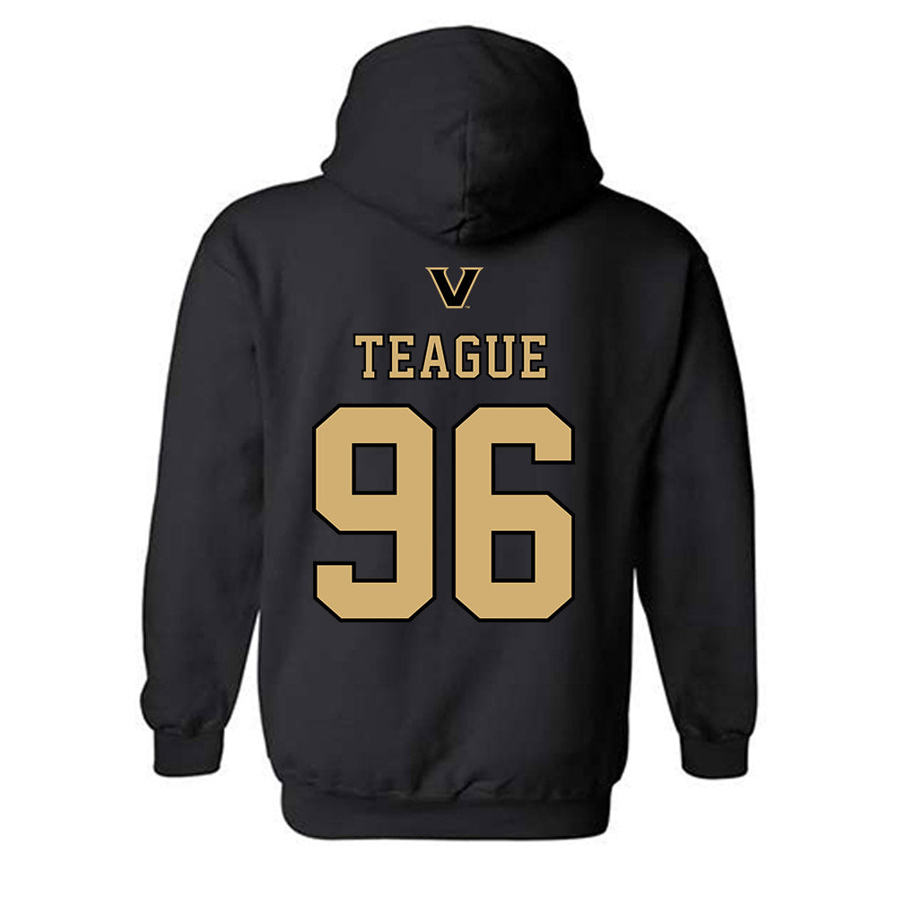 Vanderbilt - NCAA Baseball : Nathan Teague - VandyBoys NCAA® Shersey Hooded Sweatshirt-1
