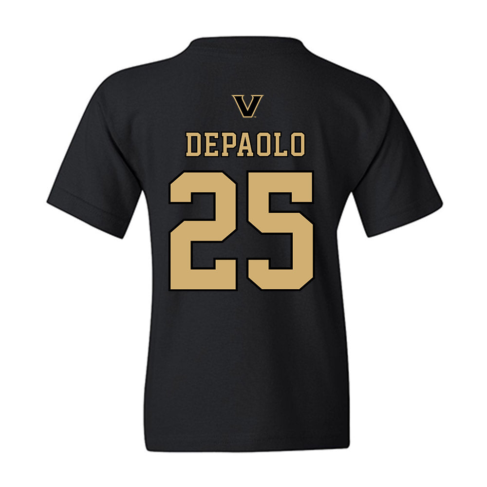 Vanderbilt - NCAA Baseball : AJ DePaolo - VandyBoys NCAA® Shersey Youth T-Shirt-1