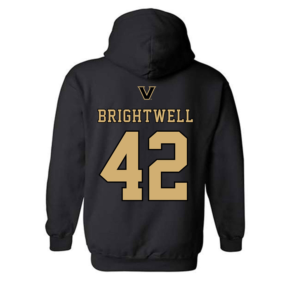 Vanderbilt - NCAA Baseball : Collin Brightwell - VandyBoys NCAA® Shersey Hooded Sweatshirt-1