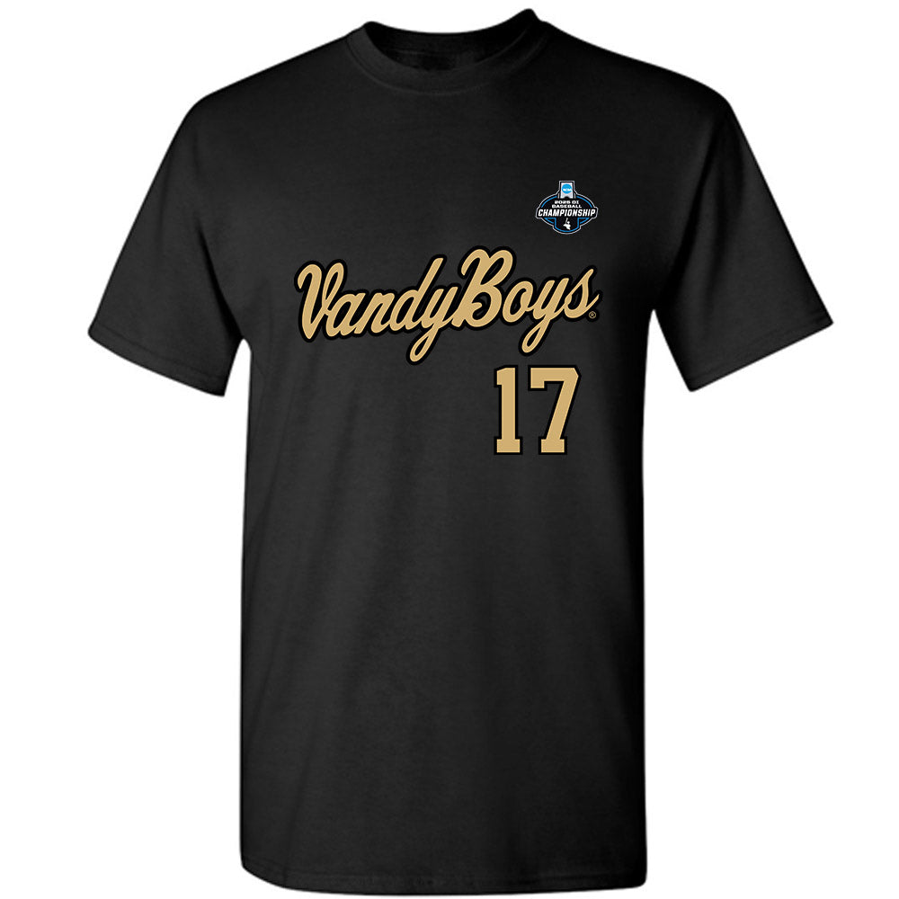 Vanderbilt - NCAA Baseball : Ryan Ginther - VandyBoys NCAA® Shersey T-Shirt-0