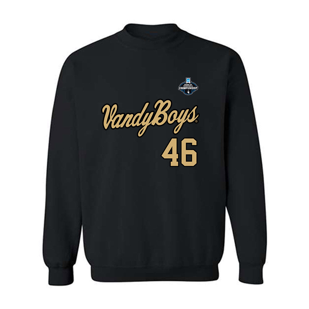Vanderbilt - NCAA Baseball : Tyler Baird - VandyBoys NCAA® Shersey Crewneck Sweatshirt-0
