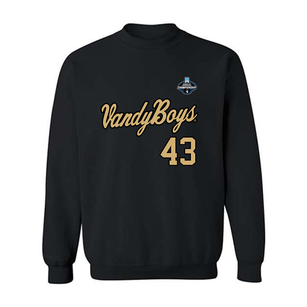 Vanderbilt - NCAA Baseball : Matthew Shorey - VandyBoys NCAA® Shersey Crewneck Sweatshirt-0