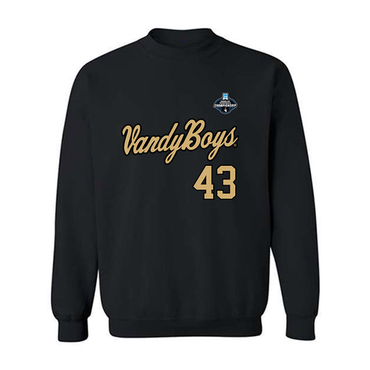Vanderbilt - NCAA Baseball : Matthew Shorey - VandyBoys NCAA® Shersey Crewneck Sweatshirt-0
