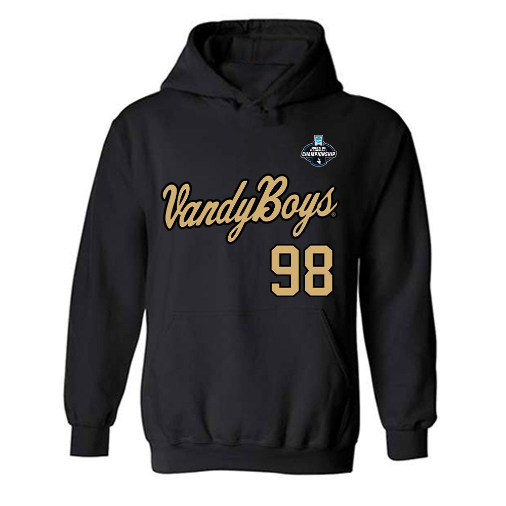 Vanderbilt - NCAA Baseball : Greysen Carter - VandyBoys NCAA® Shersey Hooded Sweatshirt-0