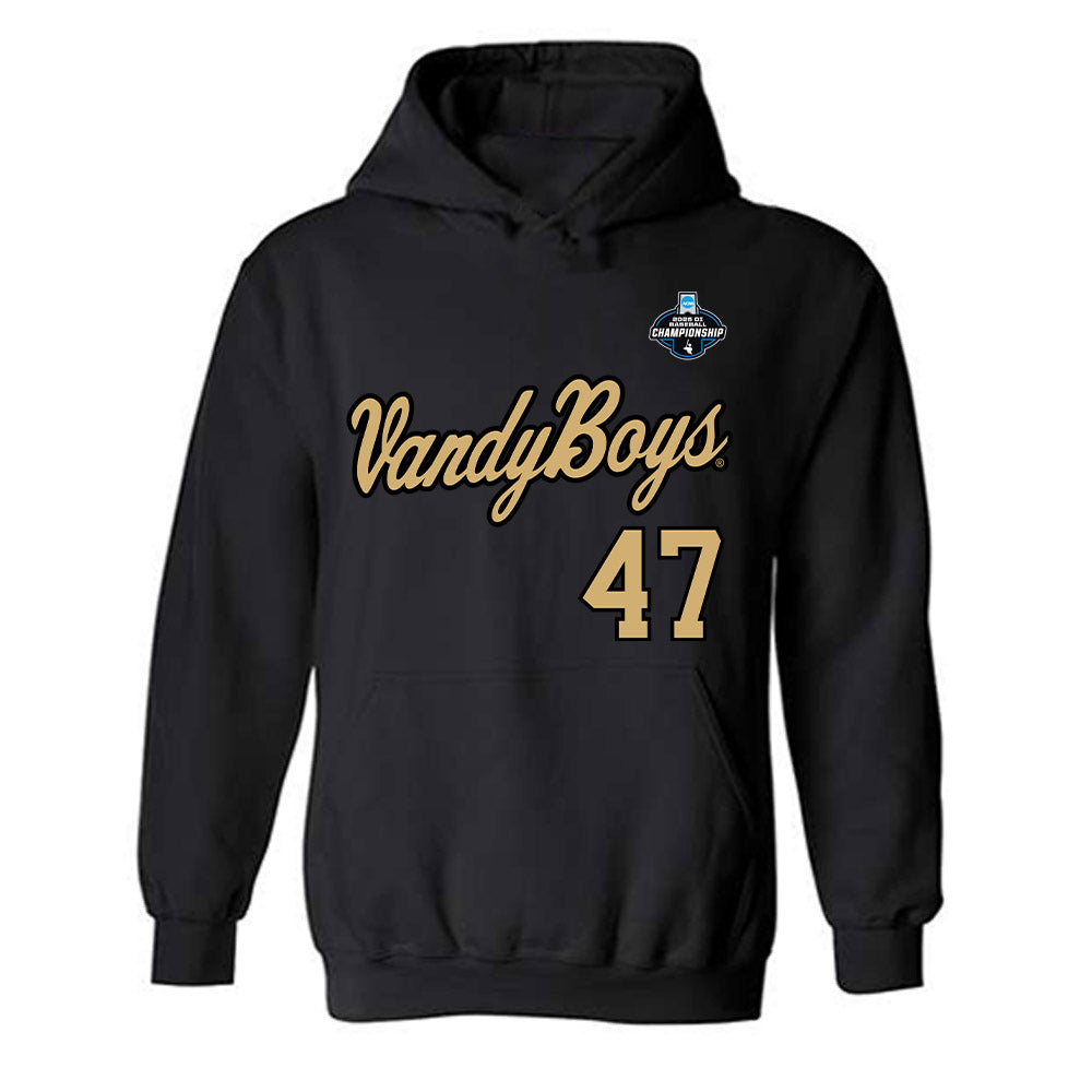 Vanderbilt - NCAA Baseball : Tommy Goodin - VandyBoys NCAA® Shersey Hooded Sweatshirt-0