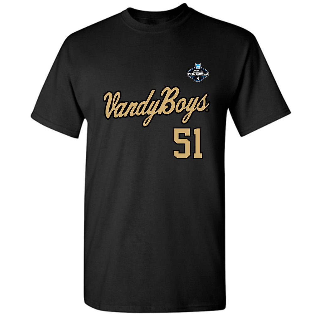 Vanderbilt - NCAA Baseball : Ryker Waite - VandyBoys NCAA® Shersey T-Shirt-0