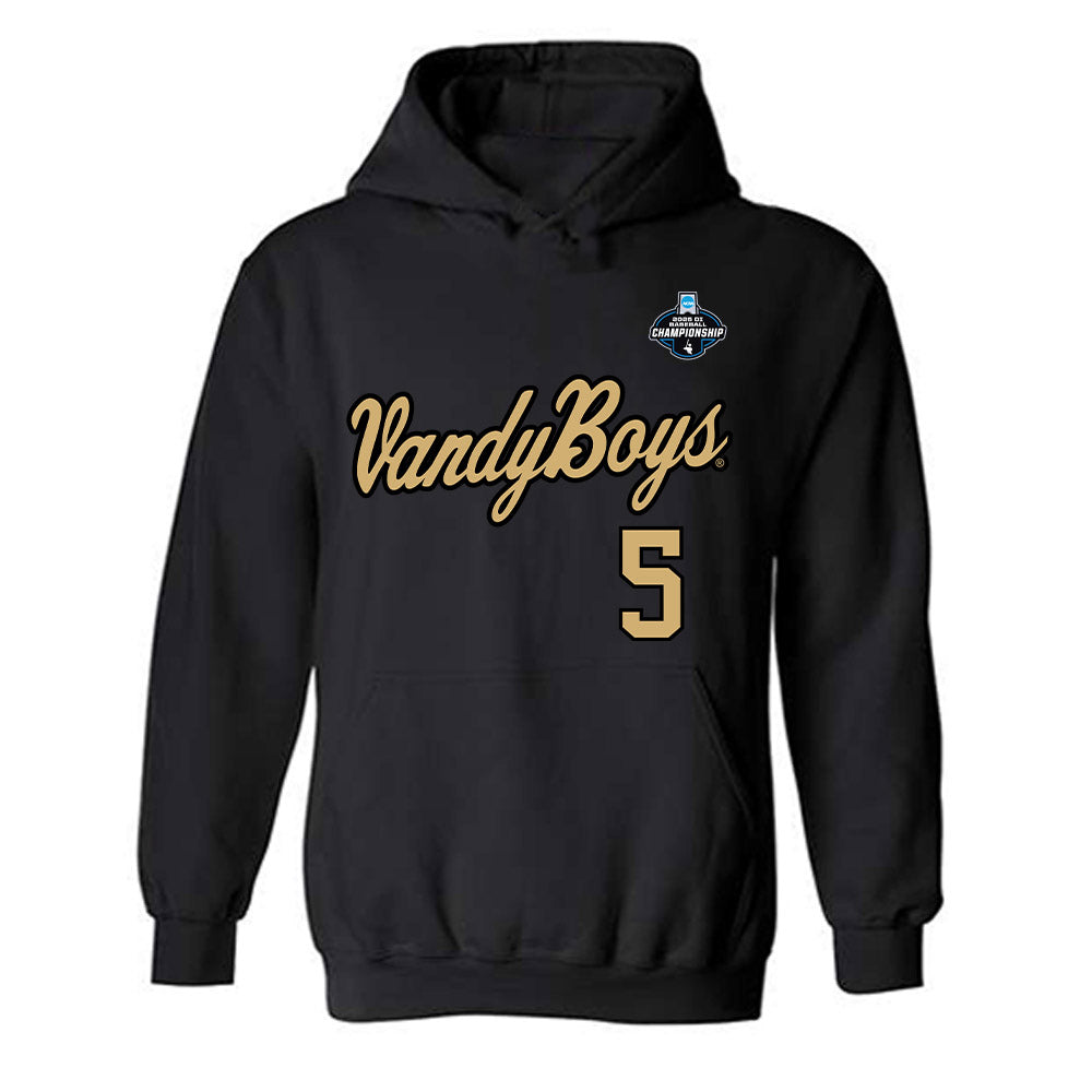 Vanderbilt - NCAA Baseball : Mike Mancini - VandyBoys NCAA® Shersey Hooded Sweatshirt-0