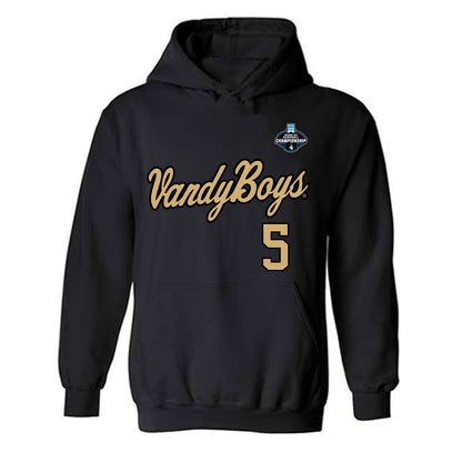 Vanderbilt - NCAA Baseball : Mike Mancini - VandyBoys NCAA® Shersey Hooded Sweatshirt-0