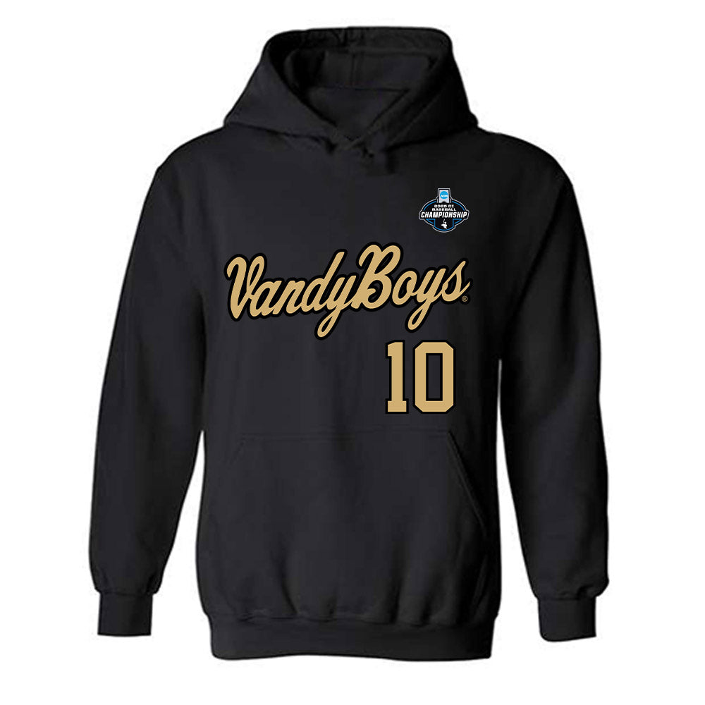Vanderbilt - NCAA Baseball : Carson Quillen - VandyBoys NCAA® Shersey Hooded Sweatshirt-0