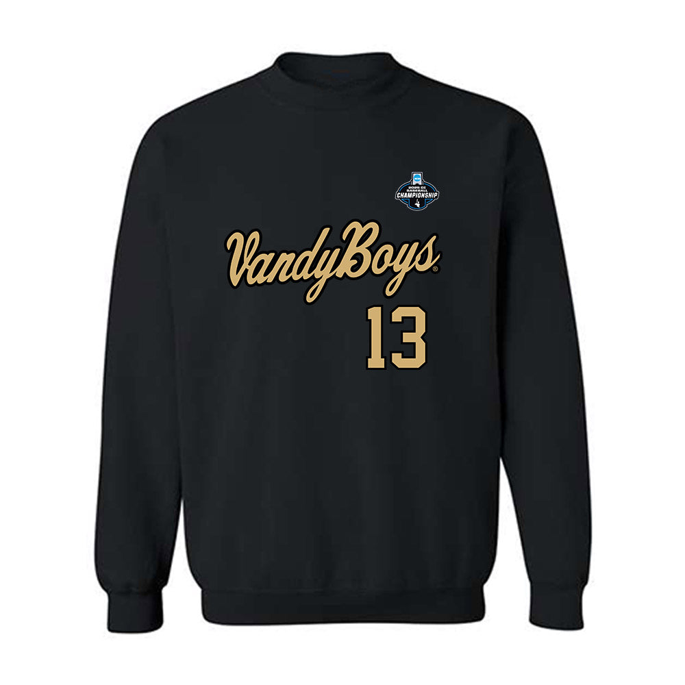 Vanderbilt - NCAA Baseball : Derek Yormack - VandyBoys NCAA® Shersey Crewneck Sweatshirt-0