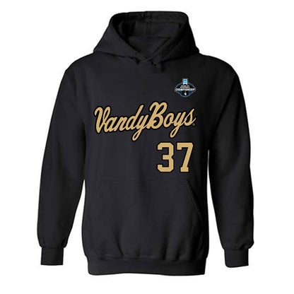 Vanderbilt - NCAA Baseball : Jakob Schulz - VandyBoys NCAA® Shersey Hooded Sweatshirt-0