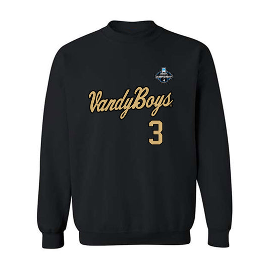 Vanderbilt - NCAA Baseball : Jayden Davis - VandyBoys NCAA® Shersey Crewneck Sweatshirt-0
