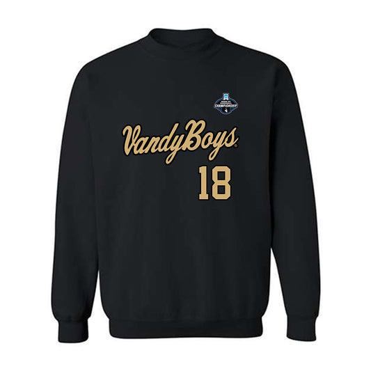 Vanderbilt - NCAA Baseball : John Rogers - VandyBoys NCAA® Shersey Crewneck Sweatshirt-0