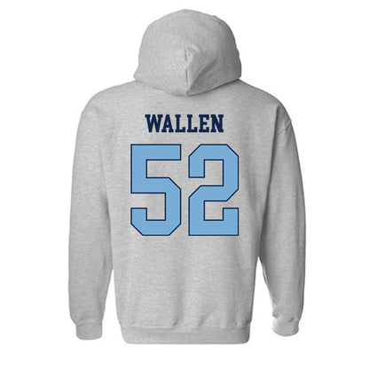 UNC - NCAA Baseball : Andrew Wallen - NCAA® Replica Shersey Hooded Sweatshirt-1
