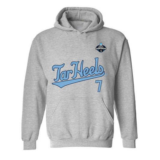 UNC - NCAA Baseball : Perry Hargett - NCAA® Replica Shersey Hooded Sweatshirt-0