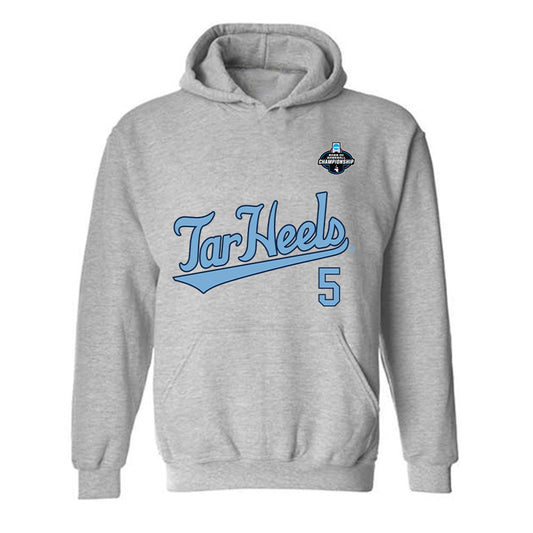 UNC - NCAA Baseball : Gavin Gallaher - NCAA® Replica Shersey Hooded Sweatshirt-0