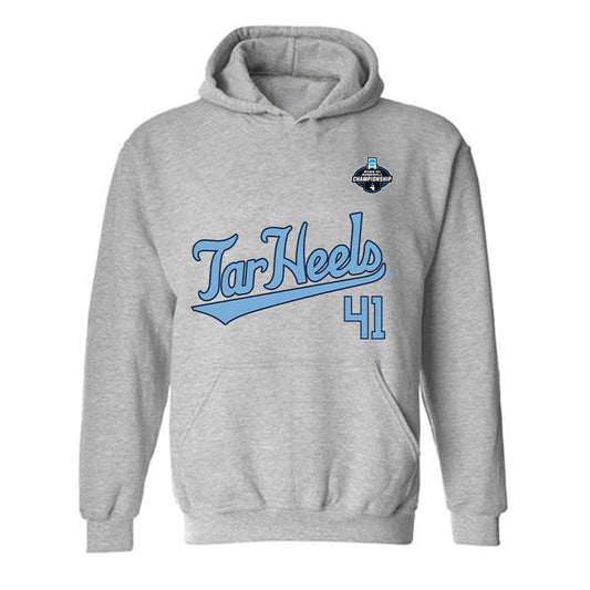 UNC - NCAA Baseball : Justin Mabe - NCAA® Replica Shersey Hooded Sweatshirt-0