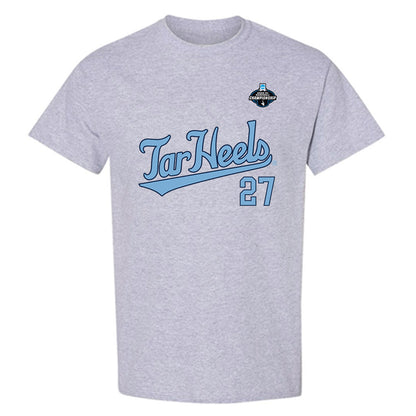 UNC - NCAA Baseball : Caden Glauber - NCAA® Replica Shersey T-Shirt-0