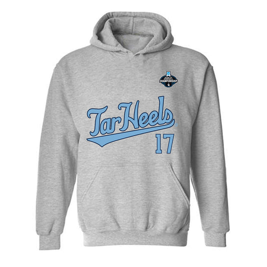 UNC - NCAA Baseball : Talan Holiday - NCAA® Replica Shersey Hooded Sweatshirt-0